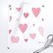 Love Heart Pink Pastel Custom Removable Wallpaper by Spoonflower Peel & Stick Wallpaper 2FT Wide